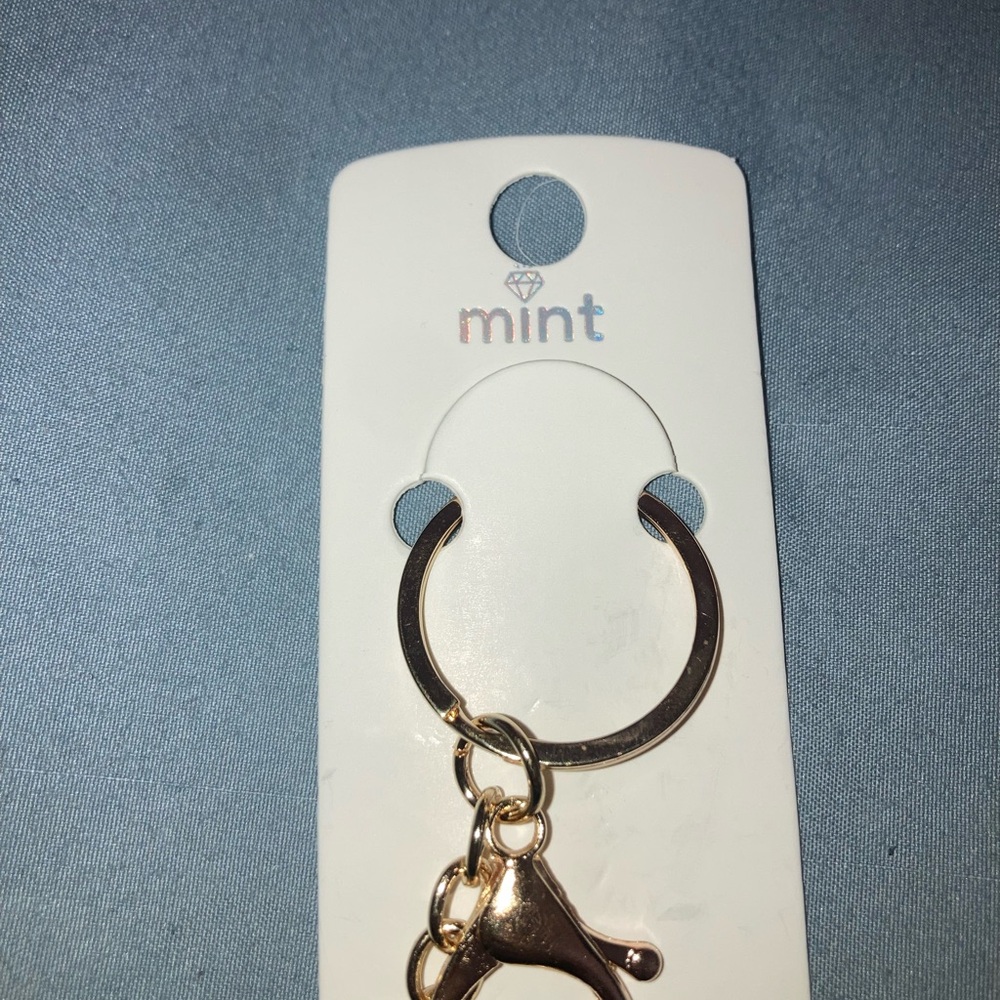 Mint Red Santa and Green Christmas Tree Keychain - Picture 3 of 3